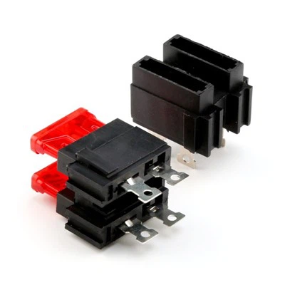 Dviejų lizdų PCB tvirtinimo mentės saugiklių laikiklis